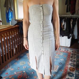 Midi summer striped dress